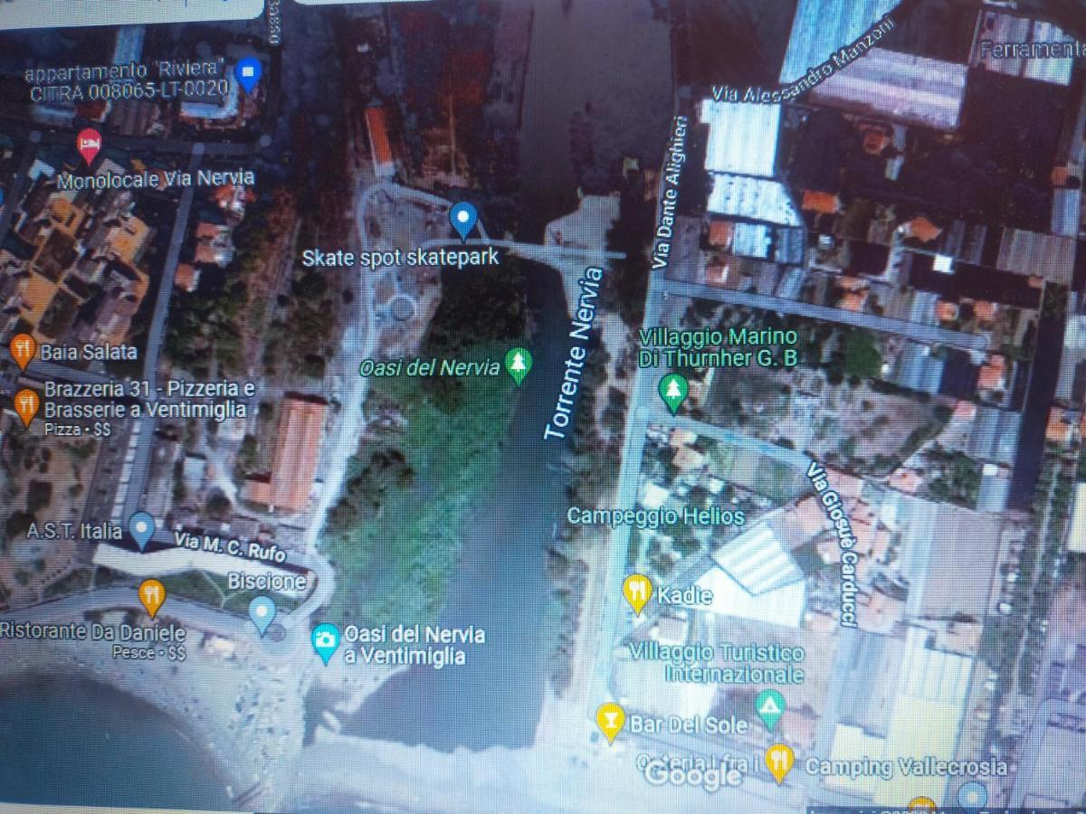 Appartamento Riviera Trilocale Wifi E Parcheggio Privato Ventimiglia Dış mekan fotoğraf